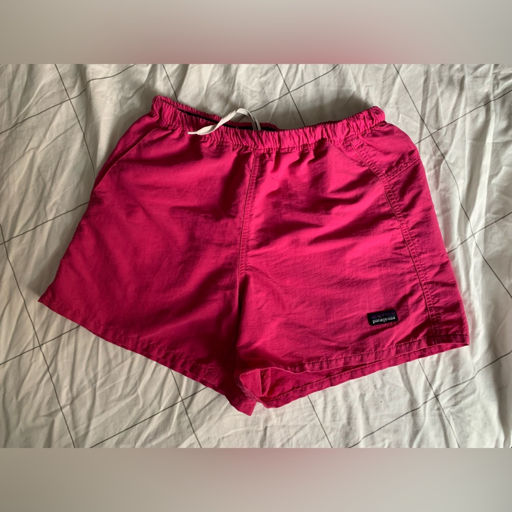 Patagonia pink baggies shorts